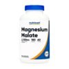Nutricost Magnesium Malate 2100MG. Energy, Muscle & Nervous System Support.   180 Capsules     Exp: 05/2029