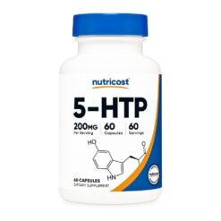 Nutricost 5-Hydroxytryptophan (5-HTP), 200mg. For Improved Mood, Sleep Quality & Appetite Control,   60 Capsules     Exp: 01/2029