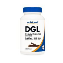 Nutricost DGL Licorice 5000 mg. Digestive Support, Supports Stomach Lining & Health.       120 Count   Exp: 05/2026