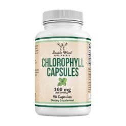 Doublewood Chlorophyll, Chlorophyllin Copper Complex 100mg. Supports Detox pathways, Promotes Healthy skin, Internal Deodorant, Digestion,.   90 Capsules                                                           Exp: 10/2027