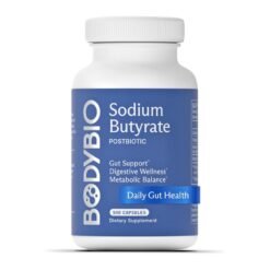 Body Bio Postbiotic Butyrate, Tributyrin, 300MG. For Gut Health, Digestive Support, Bloating, Gas & Constipation Relief, Leaky Gut Repair.       Exp:04/2028