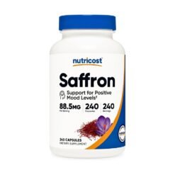 Nutricost Pure Saffron Extract, 88MG. Improves Mood, Focus, Eye Health & Energy, 240 Capsules.   |8 Months Supply|    Exp: