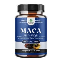 Nature's Craft Potent Maca Root For Men, 400MG with Ashwagandha, Tribulus & Siberian Ginseng, To Support Wellness, Enhance Performance & Reduce Stress -120 capsules                                                    Exp: