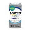 Centrum Silver Men's 50+ Multivitamin. Supports Well Aging, Heart Health, Memory, Cognition in Older Adults,  100 Ct.   |3+ Months Supply |    Exp: 02/2028
