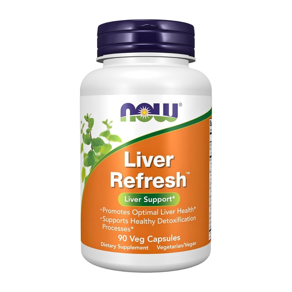 NOW Foods Liver Refresh, with Milk Thistle Extract, Artichoke, Glutathione. To Support Liver Health & Improve Detoxification 90 Capsules Exp: 05/2030