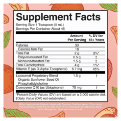 Alternative view of Mary Ruth's  CoCoenzyme Q10 Liposomal Liquid, 75mg. Antioxidant Support for Heart Health, Blood Pressure & Improved Energy      225mls                                                                        Exp: 02/2028