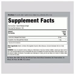 Alternative view of Piping Rock  Lutein With Zeaxanthin, 20mg. Eye Antioxidant, Supports Eye Health,   180 Softgels  |6 Months Supply|        Exp: 12/2028