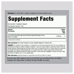 Alternative view of Piping Rock DGL Licorice 400 mg. Digestive Support with Licorice Root Extract., Supports Stomach Lining & Health. 120 Count   Exp: