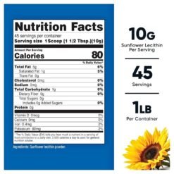Alternative view of Nutricost Sunflower Lecithin, Natural Phosphatidylcholine, Vegan. Support for Brain, Liver & Nervous System Function.    454G     Exp: 05/2029