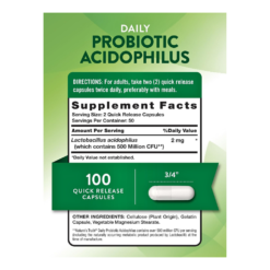 Alternative view of Nature's Truth Probiotics for Men & Women, 500Million CFU. For Bloating, Constipation, Optimal Gut Health,       100 Count                                          Exp: