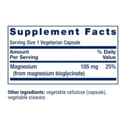 Alternative view of Life Extension Magnesium Glycinate, 105MG. For Blood Pressure Control, Restful Sleep, Bone Health,   90 Capsules.                              Exp: 06/2028