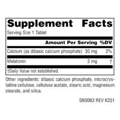 Alternative view of Source Naturals Timed Release Melatonin 2mg,  Drug Free Sleep aid For Occasional Sleeplessness, Restful Sleep in  Adults       120 Tablets                        Exp:  07/2029
