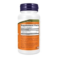 Alternative view of Now Foods Saccharomyces Boulardii Prebiotics. For Digestive Health & Intestinal Tract Support,   10 Billion CFU Per Serving,  60 Capsules.    Exp:08/2028