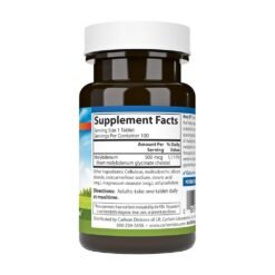 Alternative view of Carlson Moly-B, Molybdenum Glycinate 500MCG. For Metabolic Balance, Detox Support,      100 Tablets.       Exp: 09/2030
