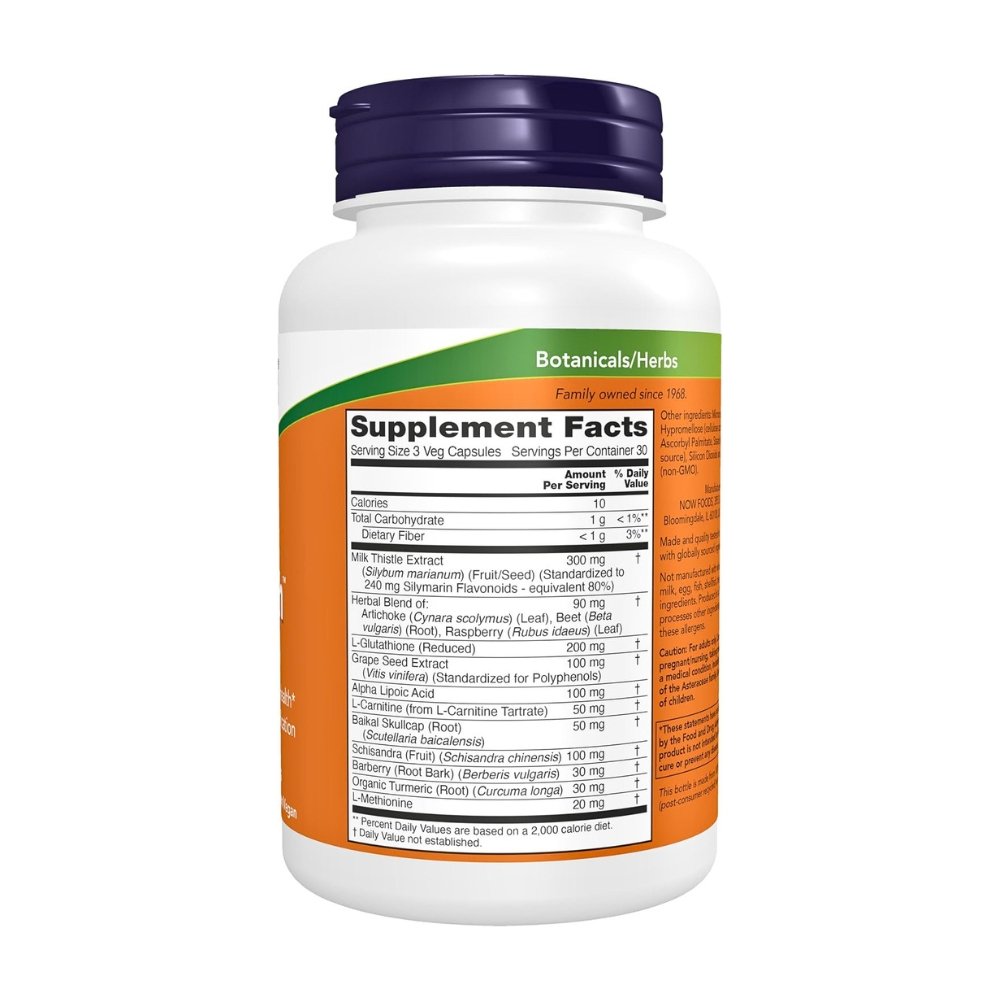 NOW Foods Liver Refresh, with Milk Thistle Extract, Artichoke, Glutathione. To Support Liver Health & Improve Detoxification 90 Capsules Exp: 05/2030 - Image 2