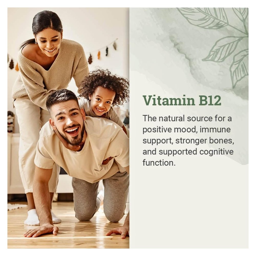 Earth Harmony Naturals Sublingual Methylcobalamin (Vitamin B12), 2,500mcg. For Low Energy & Fatigue, Nerve Support, 30mls Exp: 12/2027 - Image 3