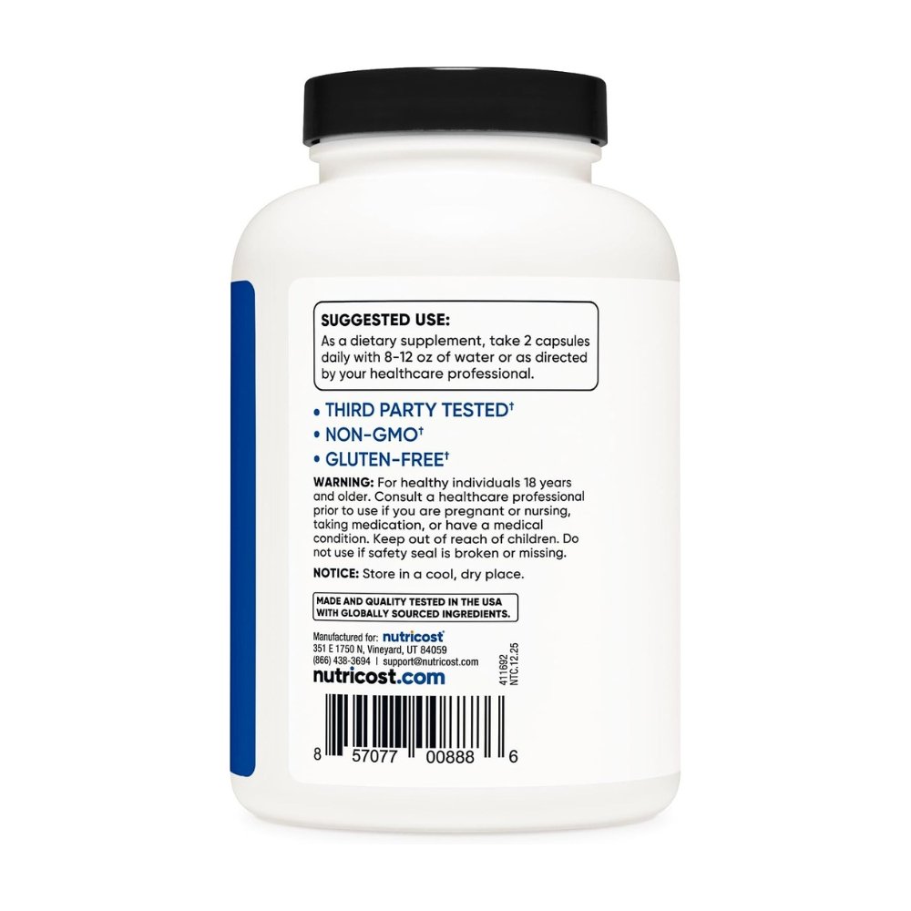 Nutricost HMB (Beta-Hydroxy Beta-Methylbutyrate) 1000mg, 240 Count Exp: - Image 4
