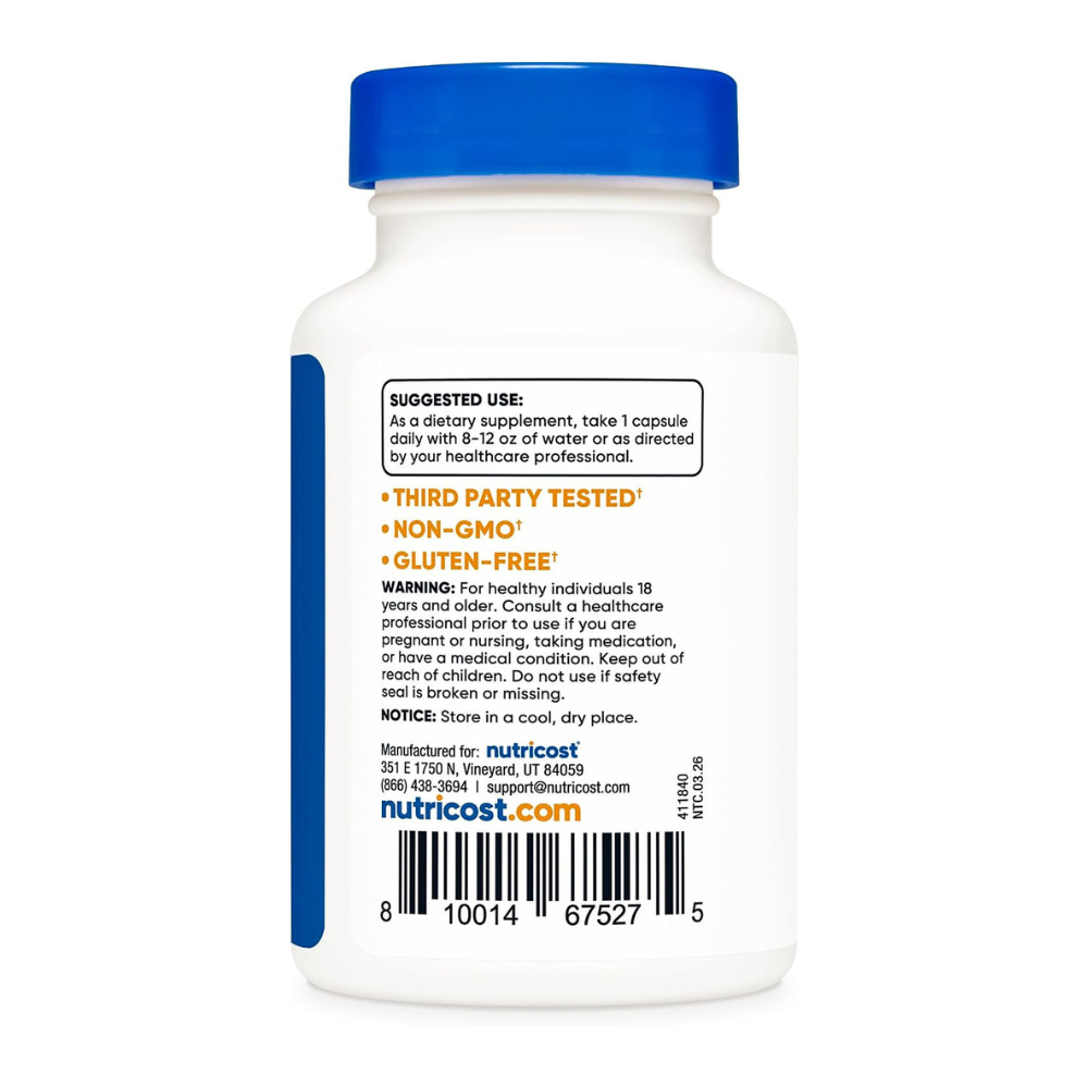 Nutricost TUDCA (Tauroursodeoxycholic Acid) Bile Salts, 250mg. Supports Fat Digestion, Promotes Liver & Cellular Health 60 Capsules Exp: 02/2029 - Image 4