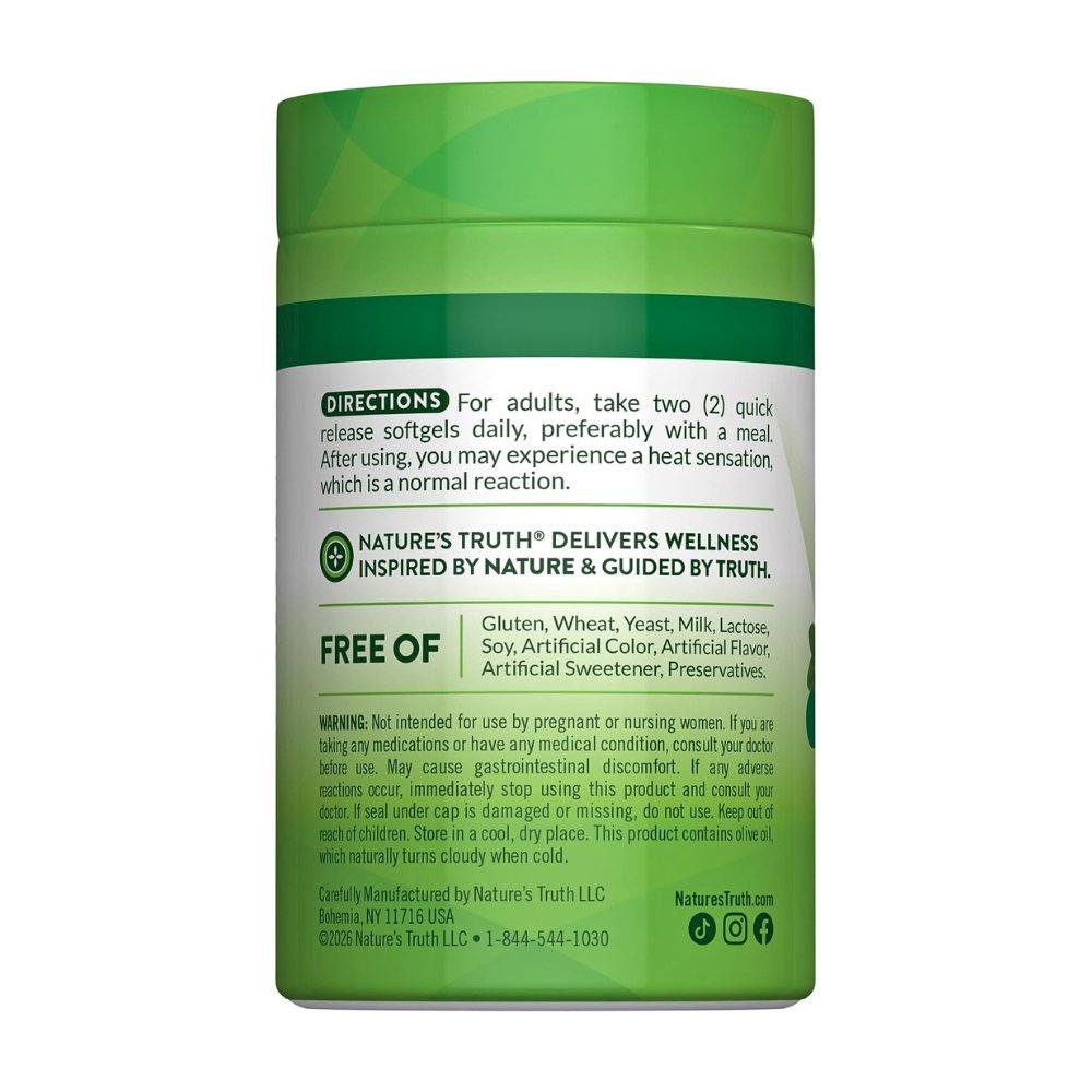 Nature's Truth Oil of Oregano With Carvacrol. For Antimicobial, Antioxidant Support. Exp: 01/2029 - Image 5